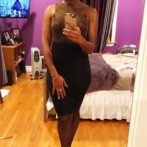 Beautiful black and gold dress